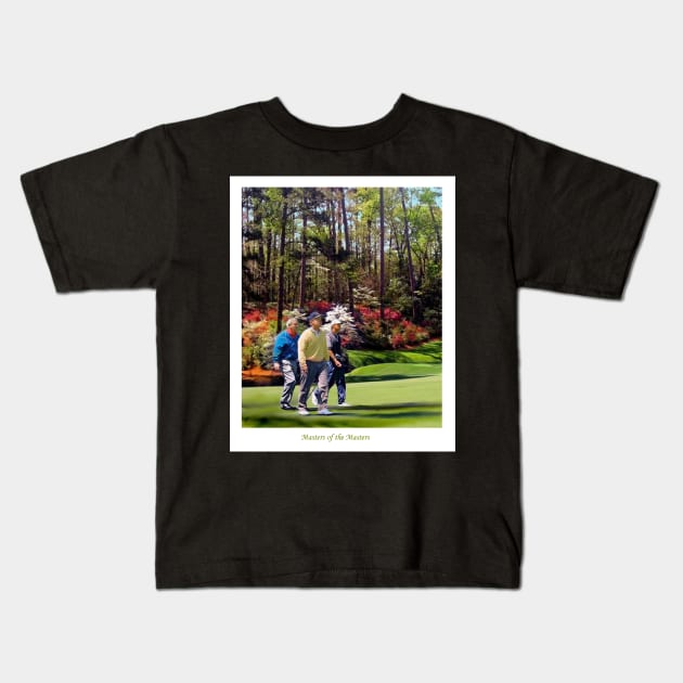 Golf masters Kids T-Shirt by mursart68